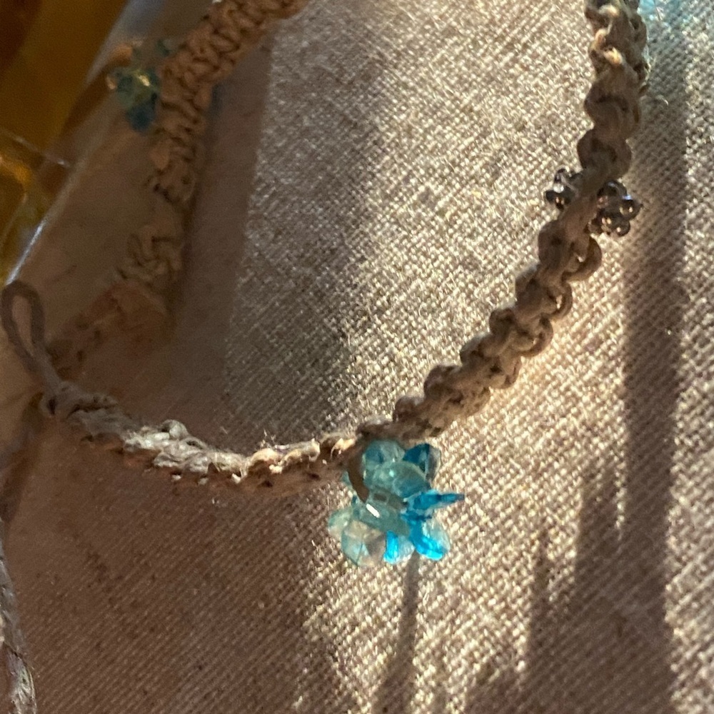 Beautiful bohemian hemp bracelet
